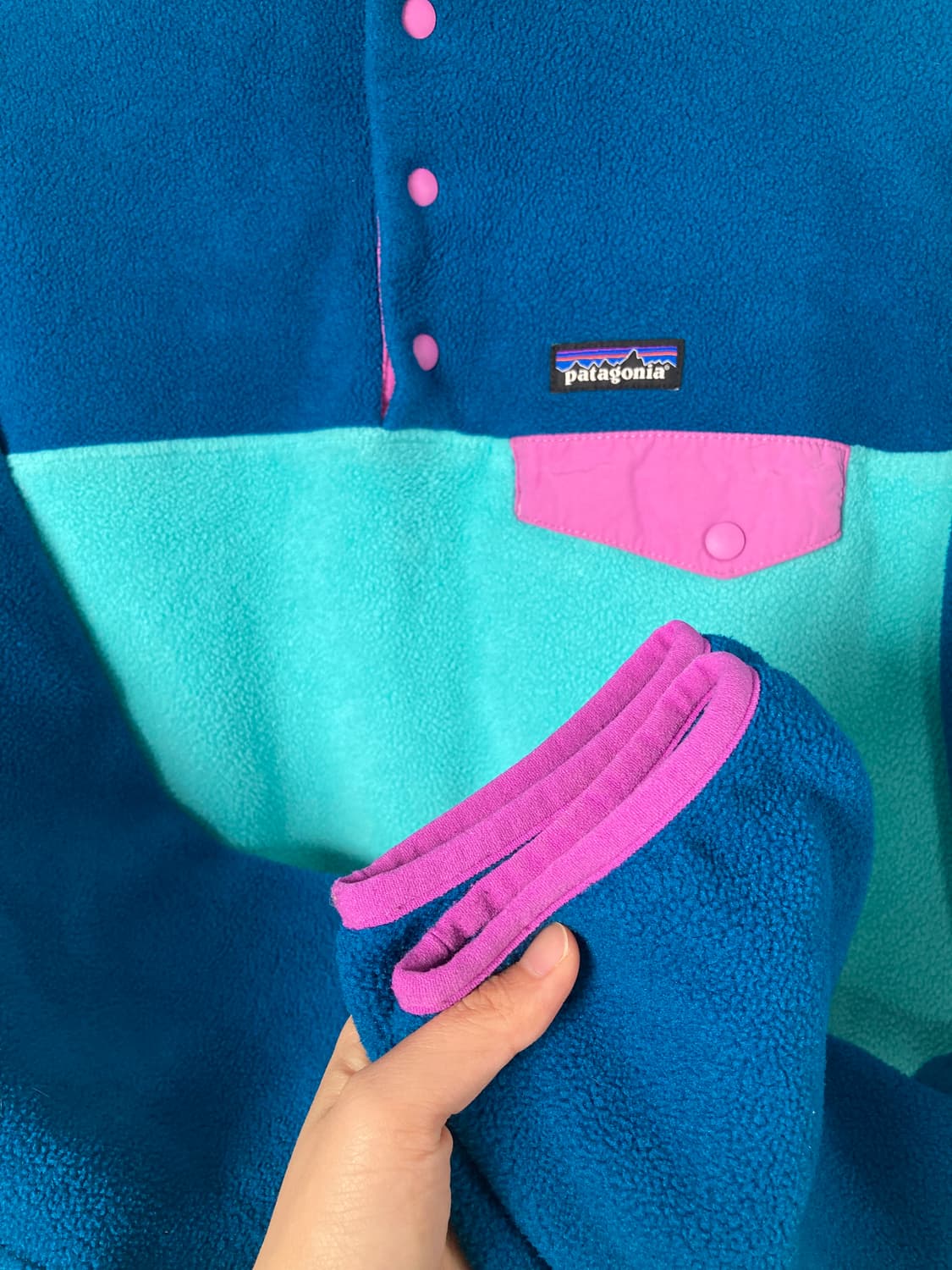 파타고니아 신칠라 풀오버 하울링 터콰이즈 (XL) 상품이미지4