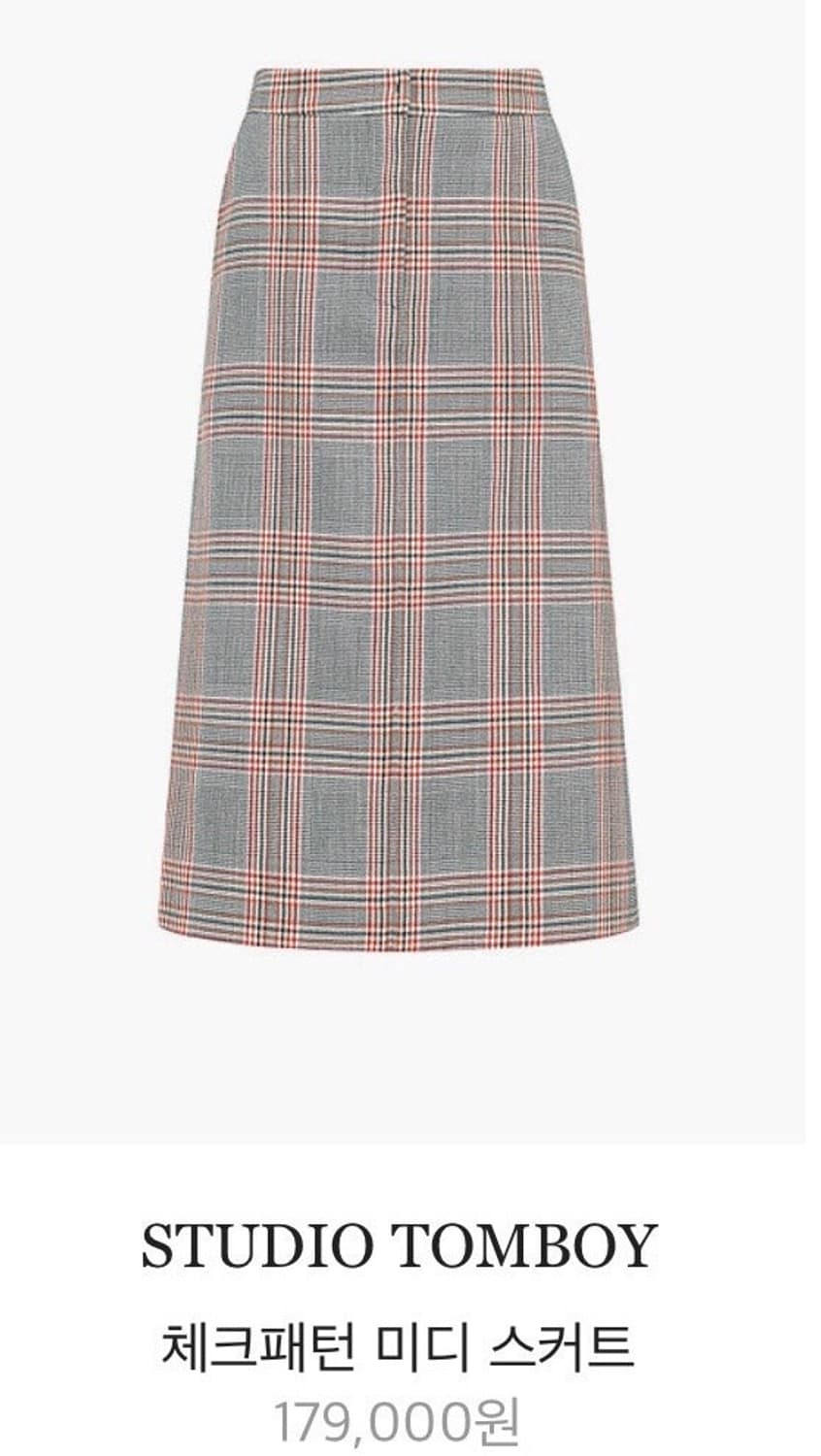스튜디오톰보이 체크 스커트 상품이미지4