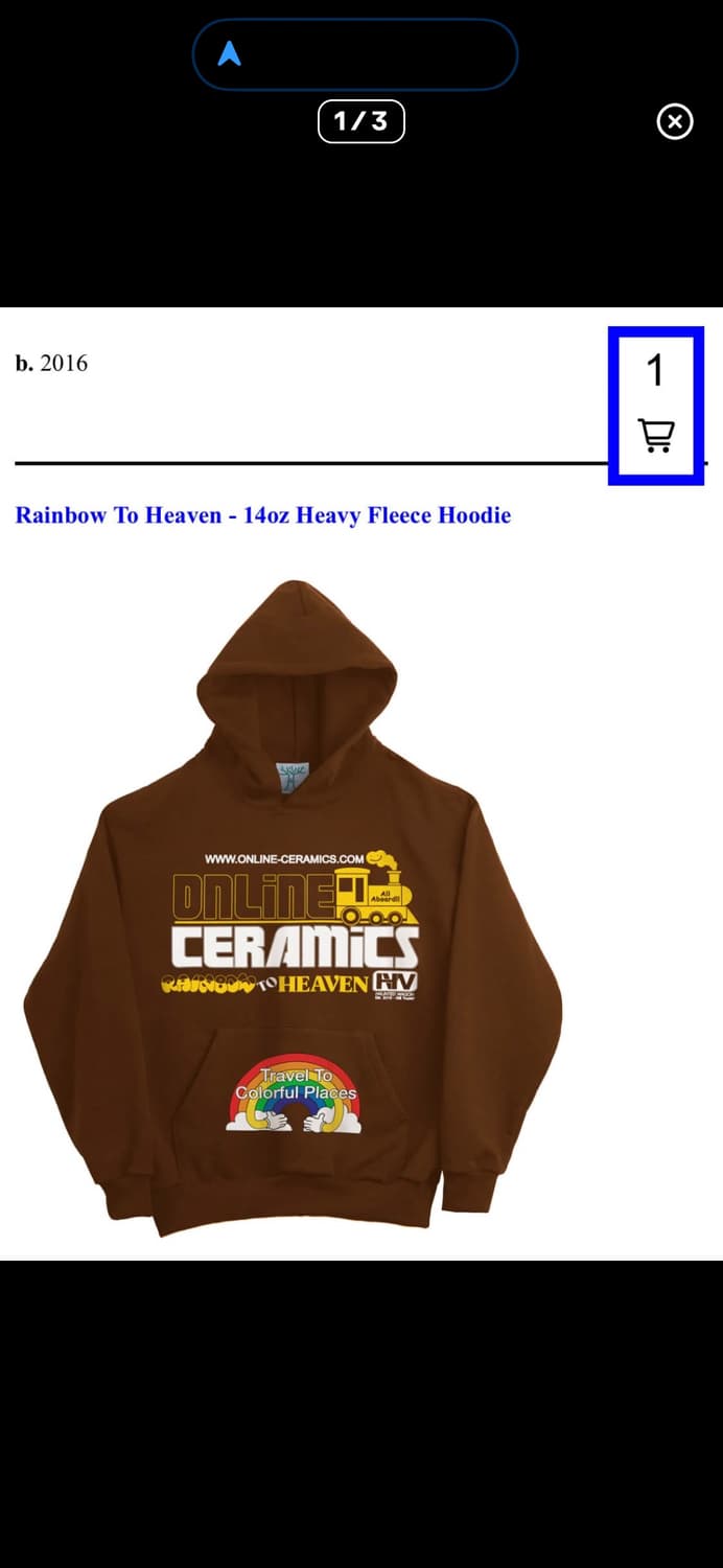 [L] Online ceramics 레인보우 투 헤븐 후디 상품이미지1