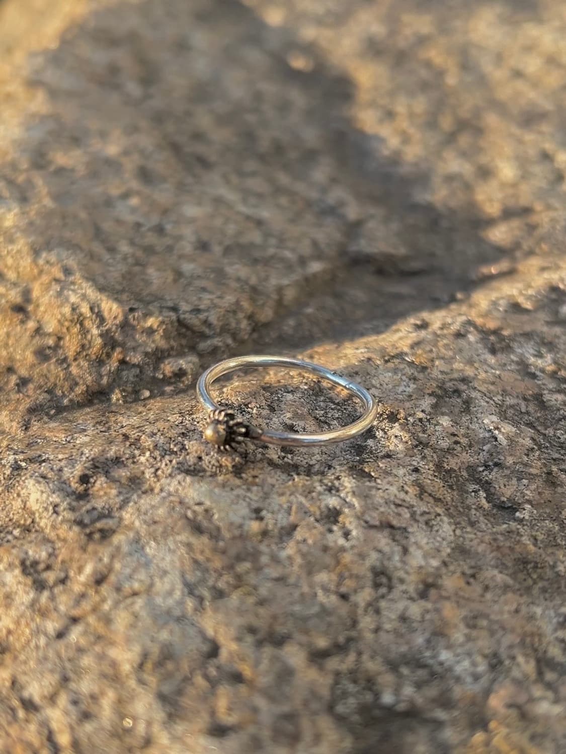 [Vintage] Flower round silver ring 상품이미지1