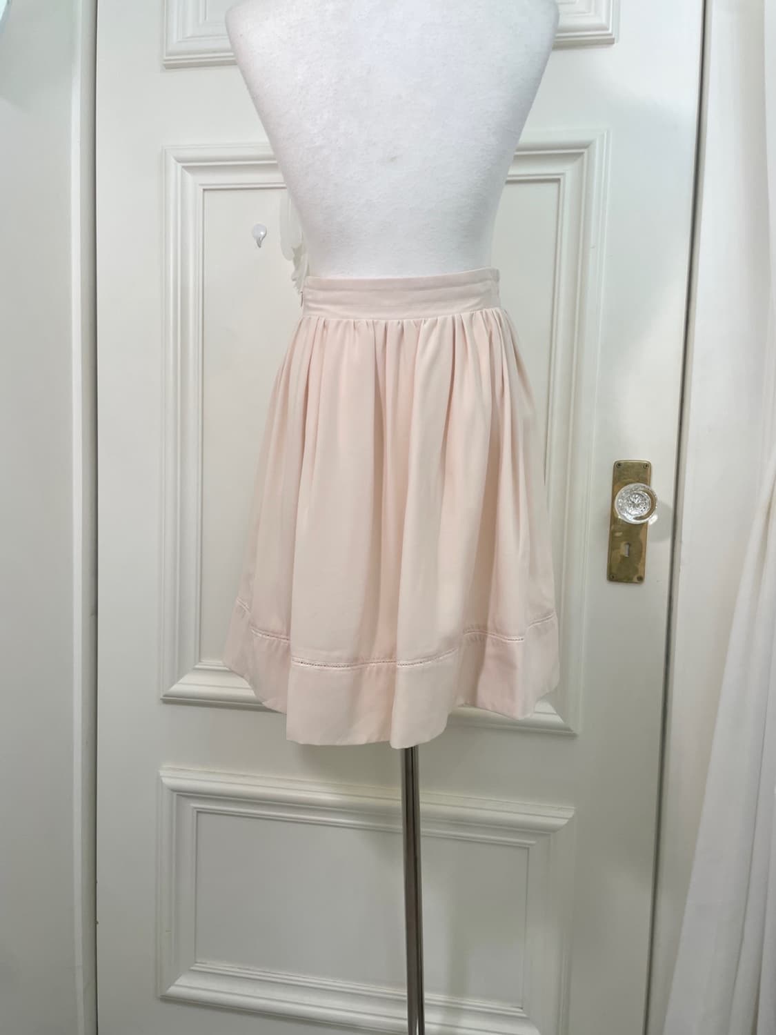 sheer coral shirring button midi skirt 상품이미지4