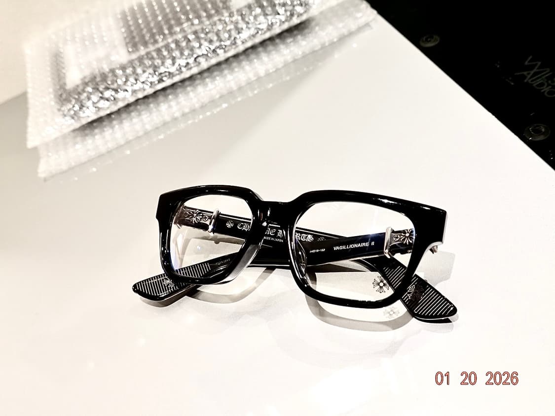 크롬하츠안경 바질리오네어2 블랙/실버 상품이미지1