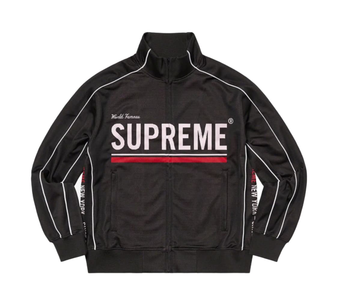 슈프림 월드 페이머스 자카드 트랙 자켓 블랙 - 22FW 상품이미지1
