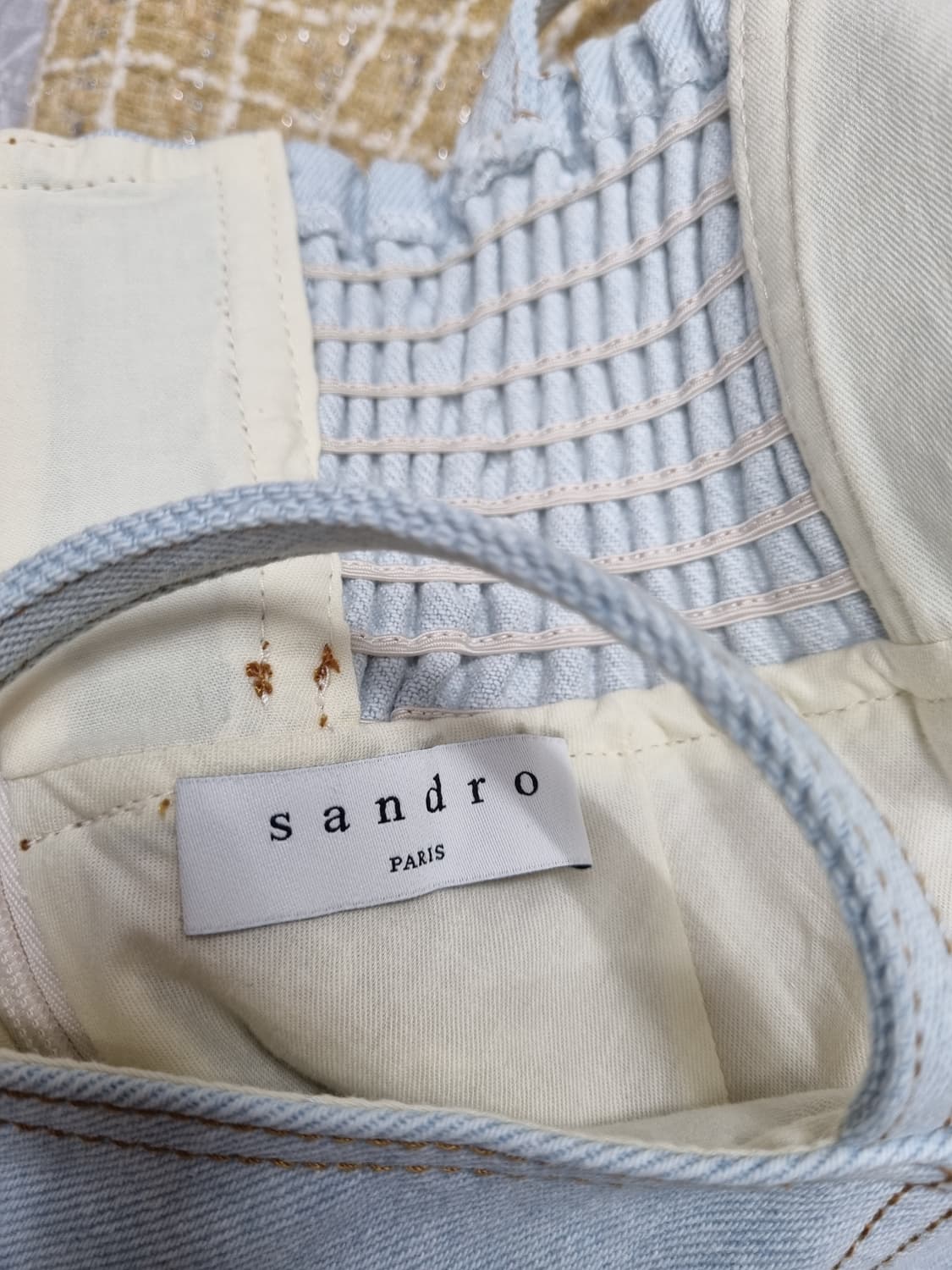 산드로 트위드원피스 청원피스 상품이미지6