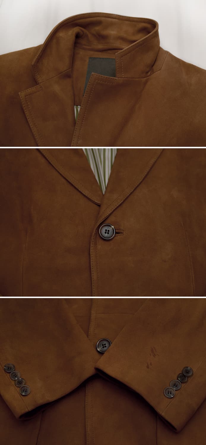 헨리코튼 고트스킨 누벅 스웨이드 레더 블레이저 자켓 (100) 상품이미지9