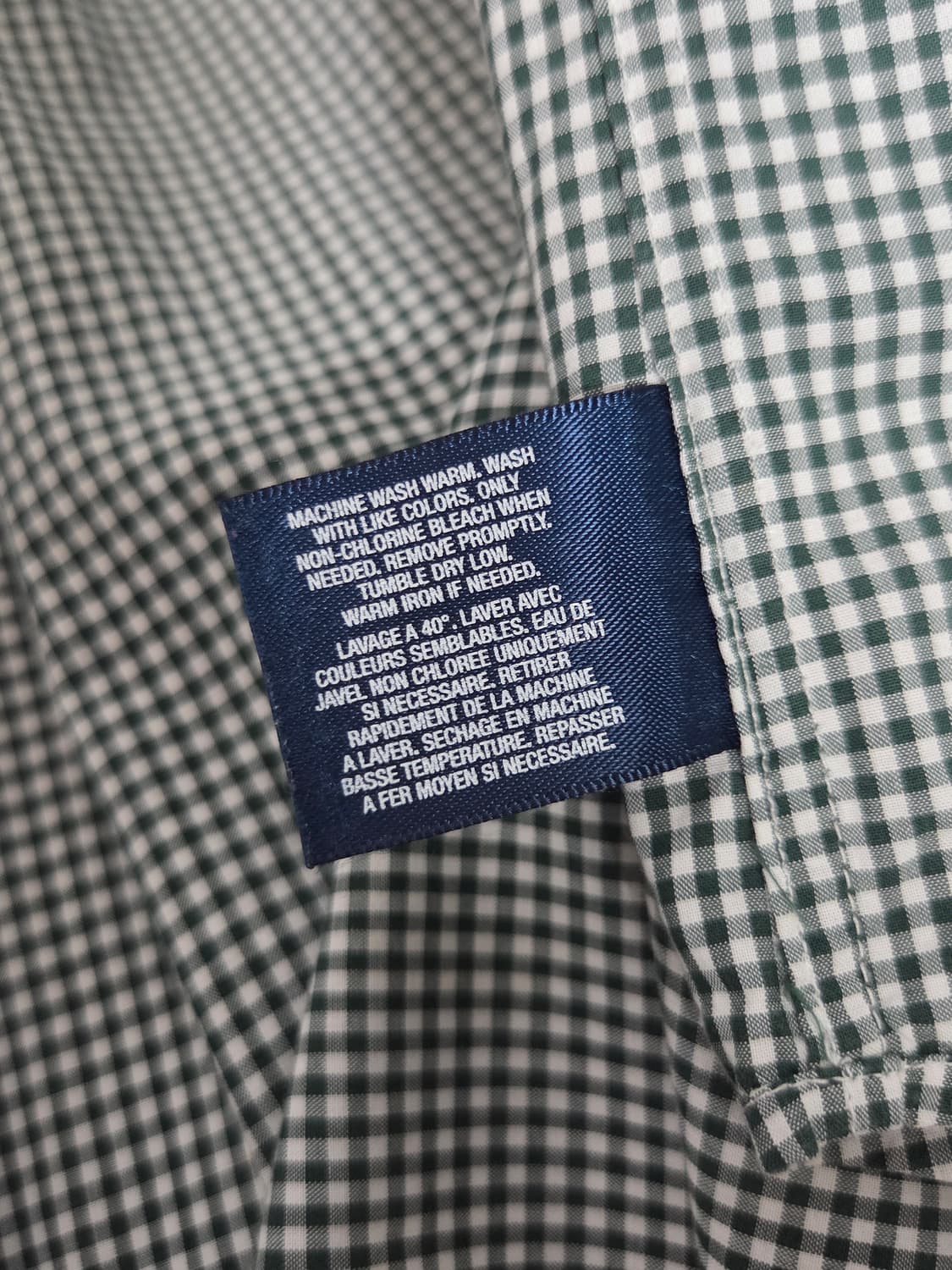[폴로 랄프로렌] 코튼 깅엄 체크 버튼다운 셔츠 | 00149 상품이미지4