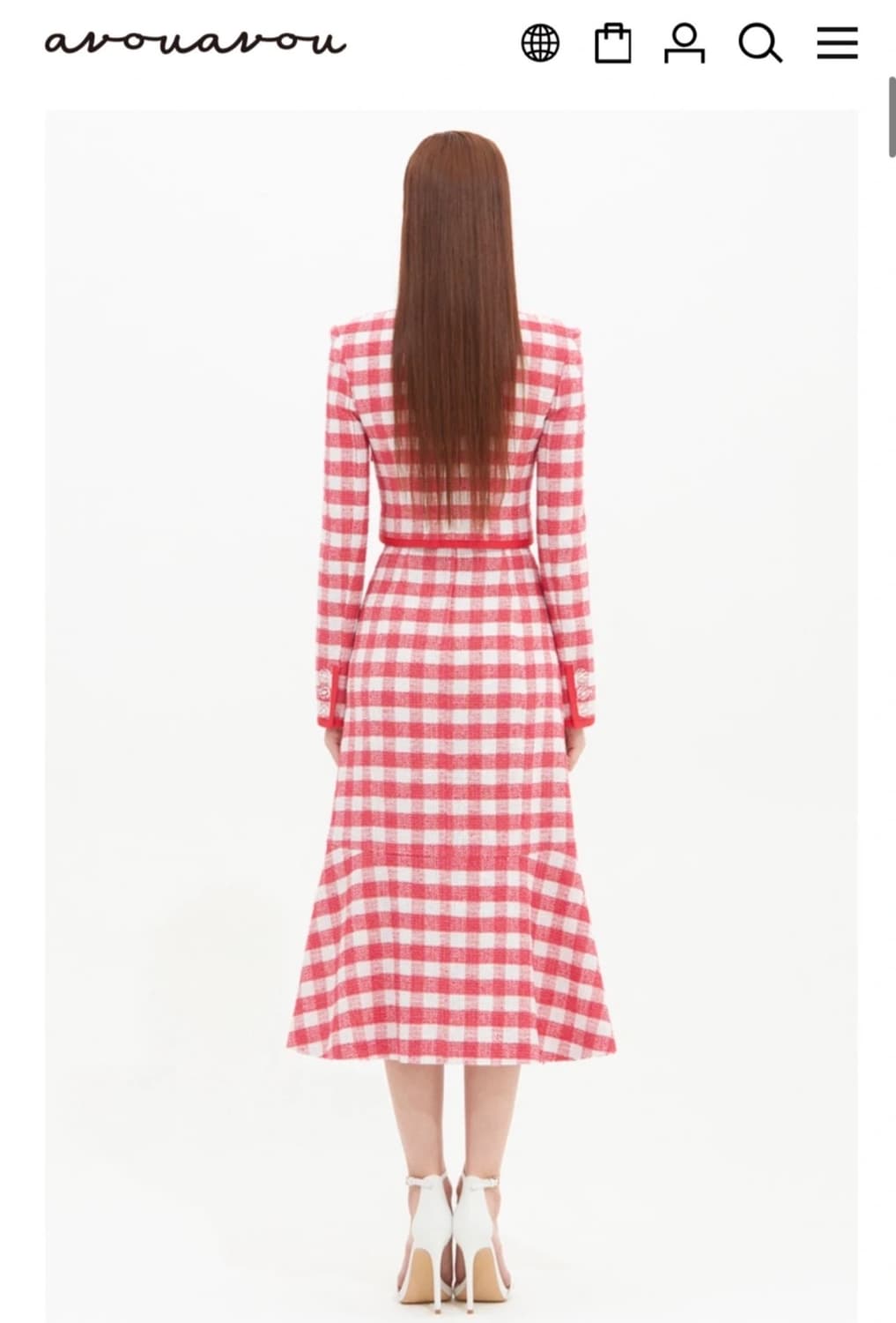 아보아보 트위드 셋업 1사이즈 (김유정 배우 착용) 상품이미지3