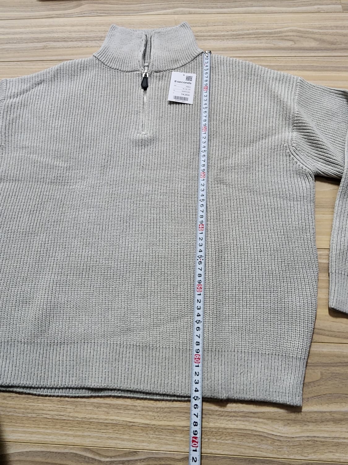 에잇세컨즈하프집업풀오버스웨터니트L 상품이미지5