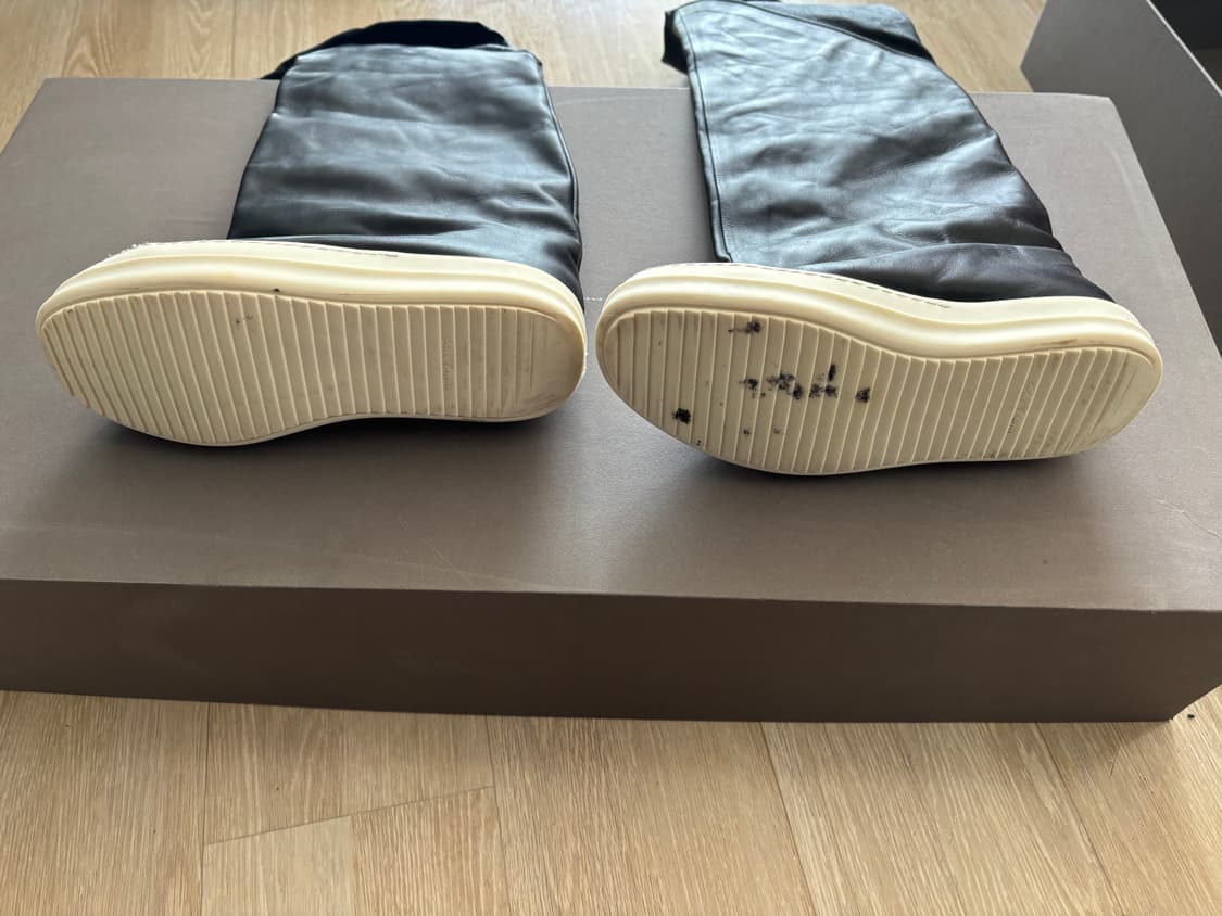 Rick Owens 콘트라스트 토 사이하이 부츠 36 상품이미지7