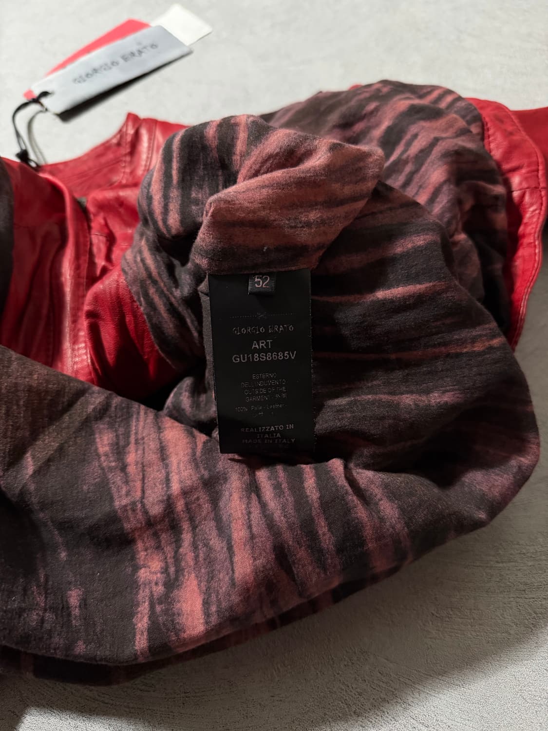 조르지오 브라토 램스킨 싱글라이더자켓 상품이미지8