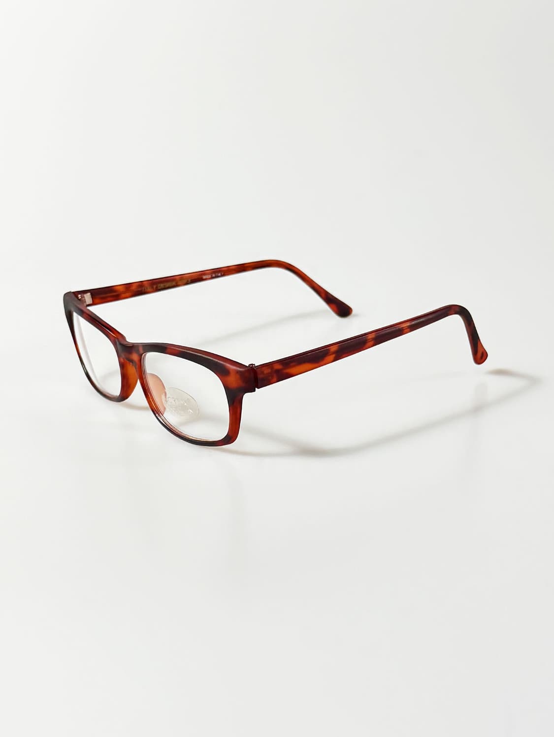 VORTEX 맷 토터스쉘 스퀘어 뿔테 프레임 빈티지 안경 상품이미지3