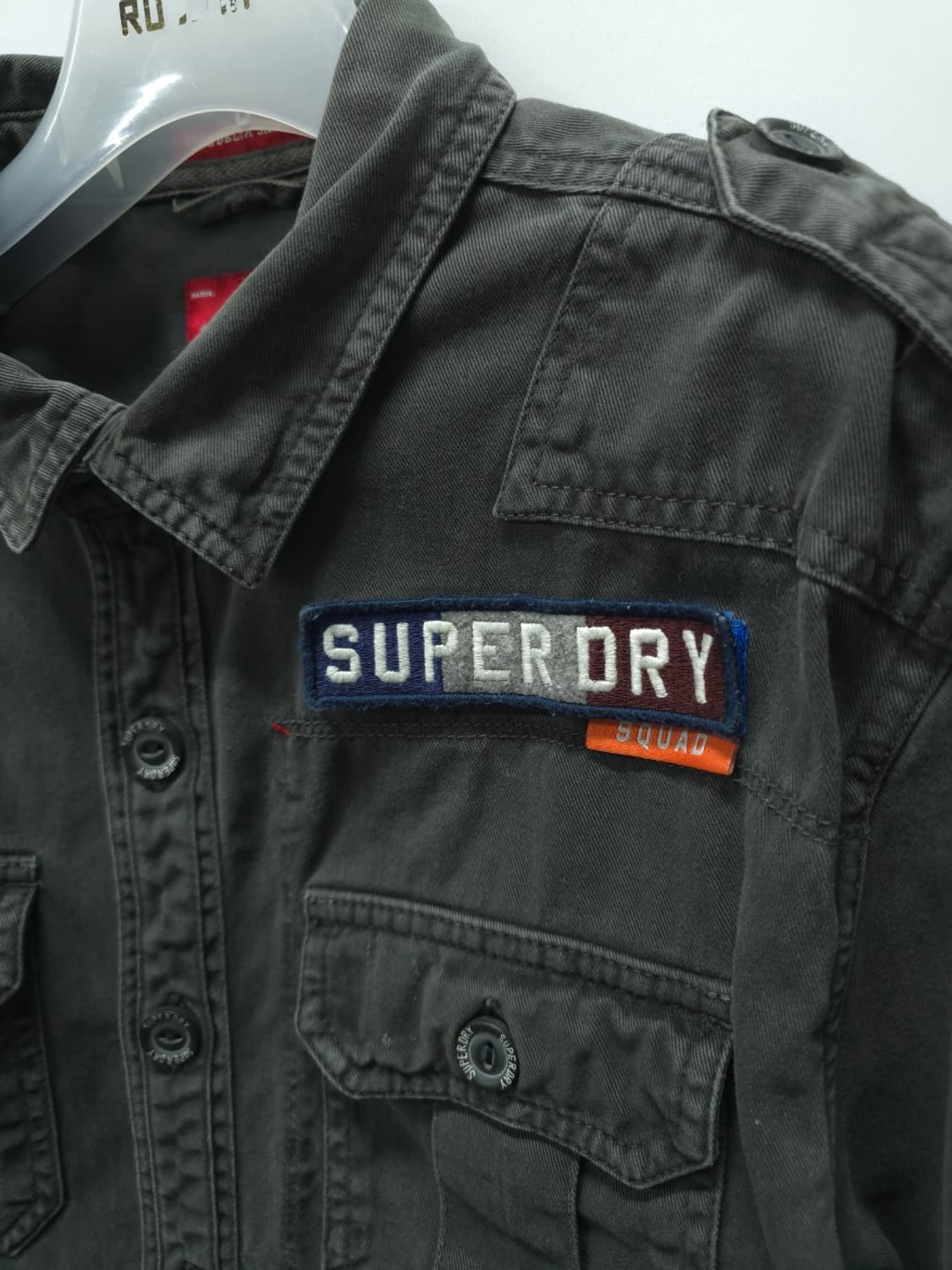 슈퍼드라이 빈티지 패치 밀리터리 워크 셔츠 (100) 상품이미지3