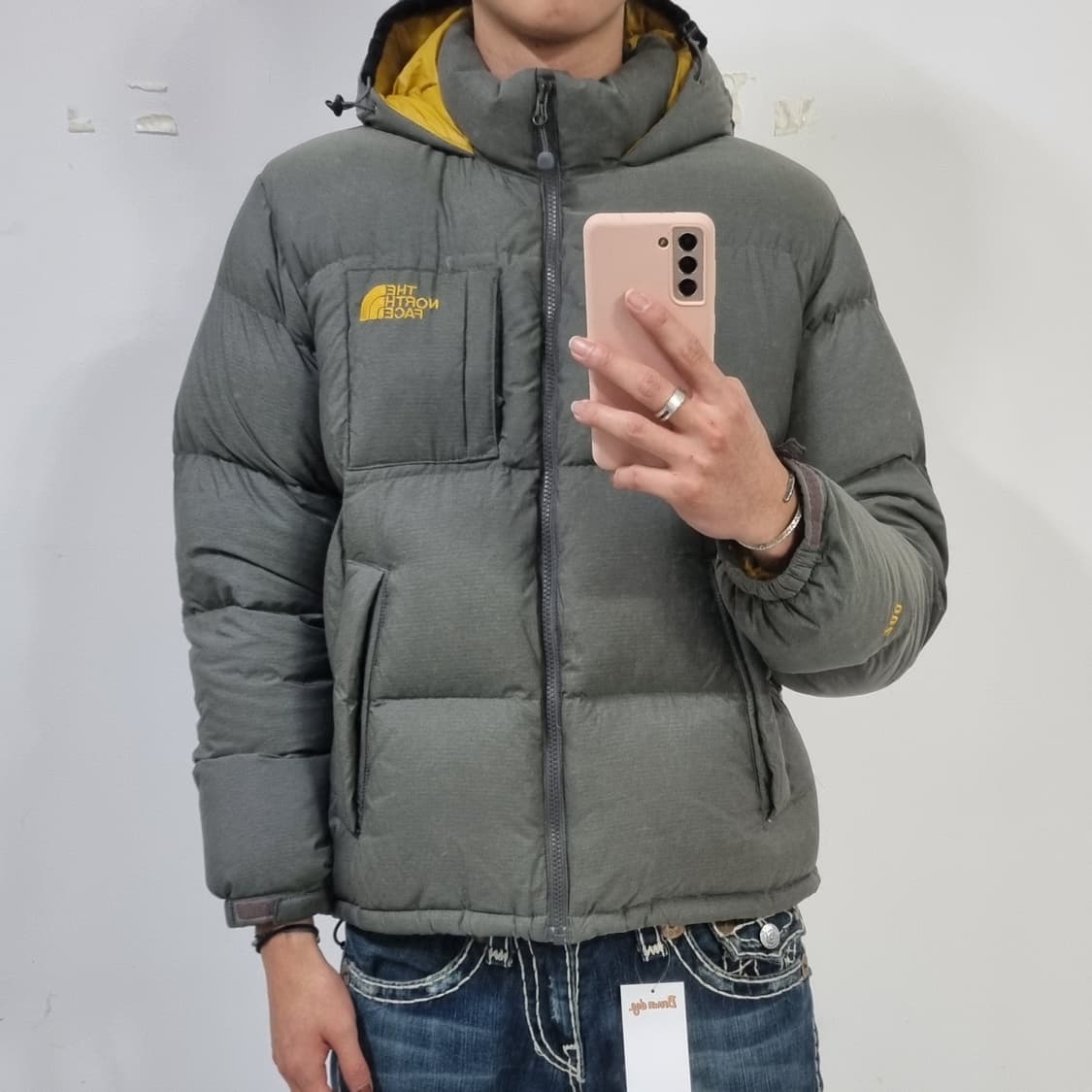 노스페이스 700 패딩 그레이 상품이미지3