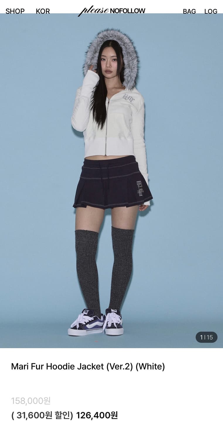 플노팔 플리즈노팔로우 Mari Fur Hoodie Jacket 상품이미지1