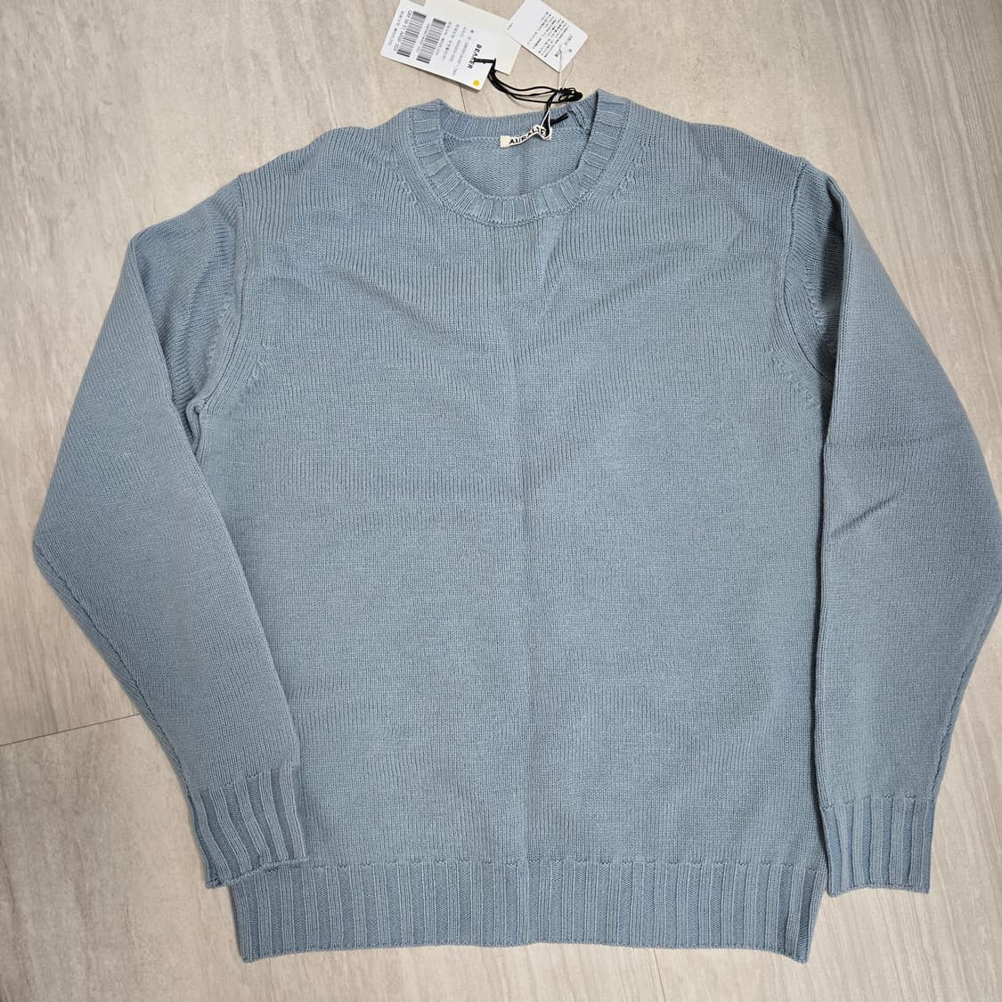 [3, 새제품] 오라리 워시드 프렌치 메리노 울 니트 상품이미지1