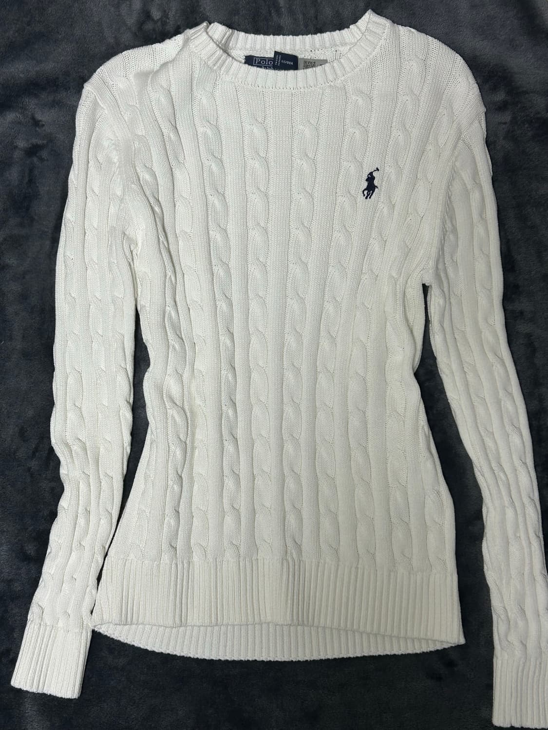 폴로 꽈배기 니트 상품이미지1