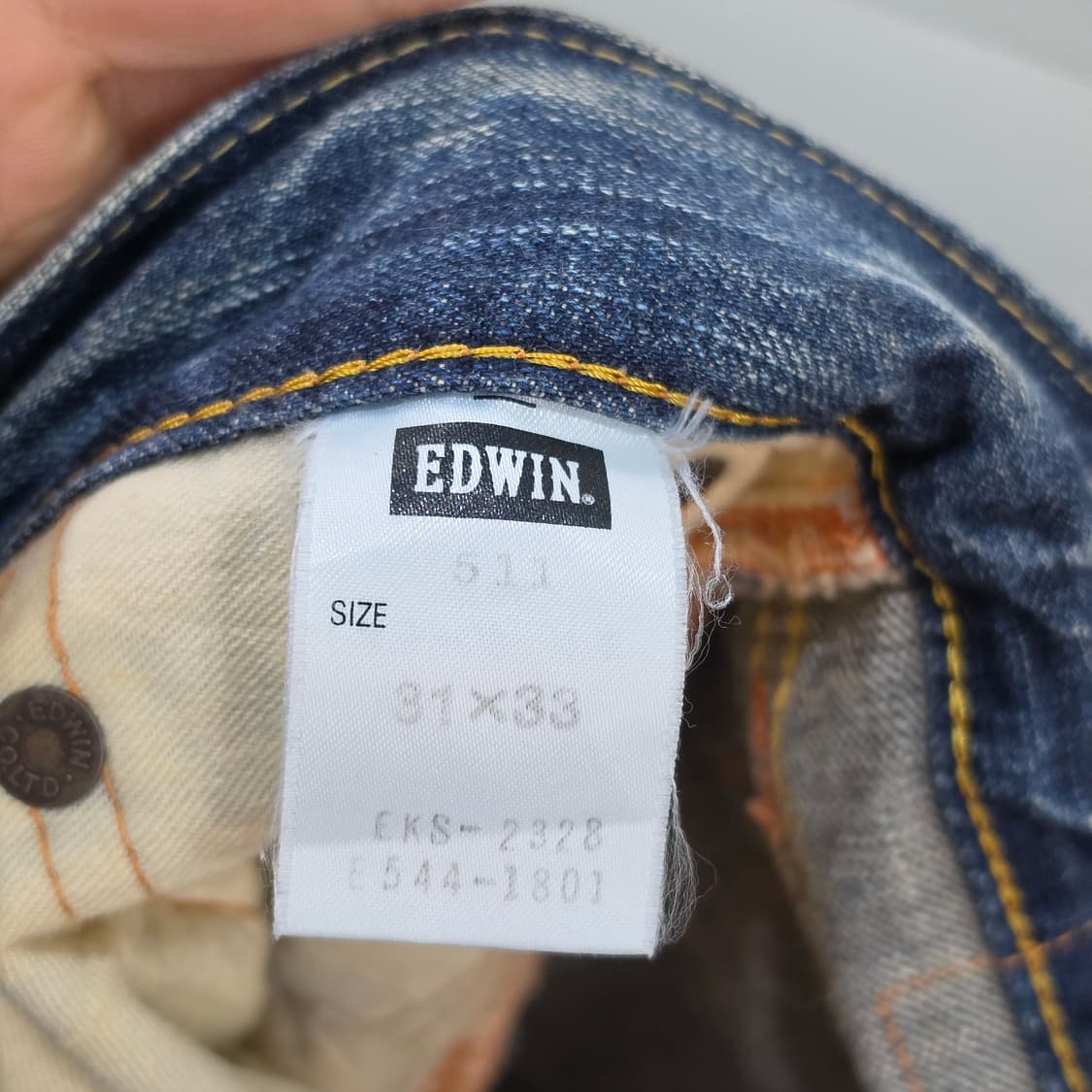 에드윈 511 빈티지 더티워싱 플레어진- 31-32 상품이미지9