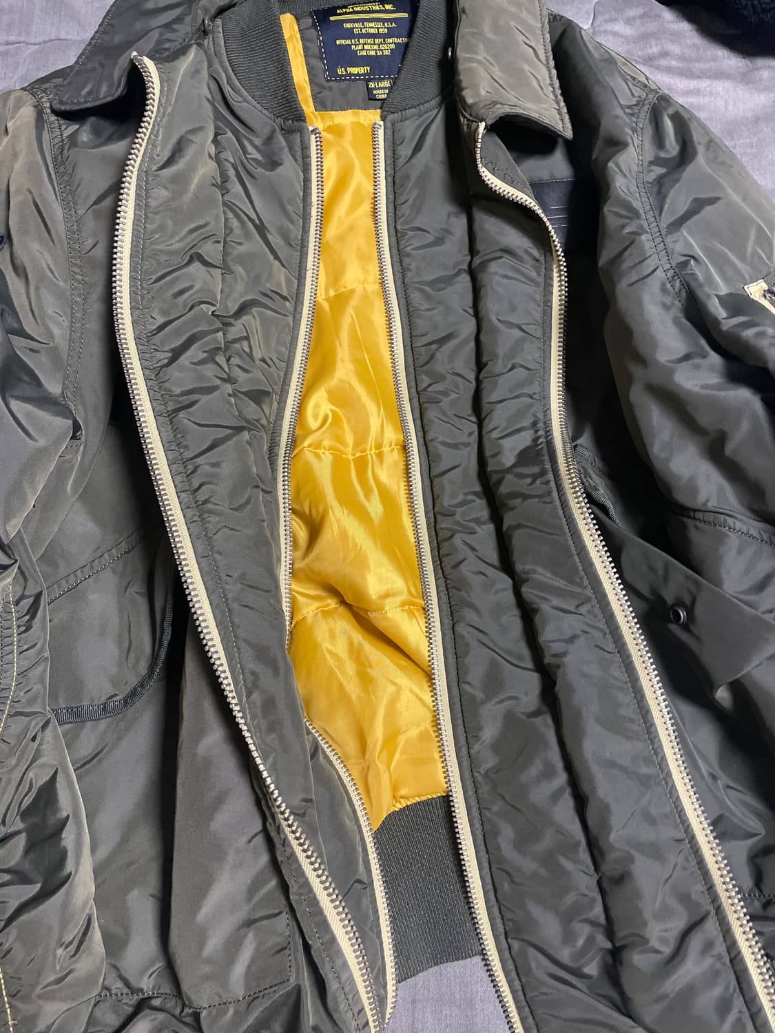 알파인더스트리 cwu-45p, ma-1 상품이미지2