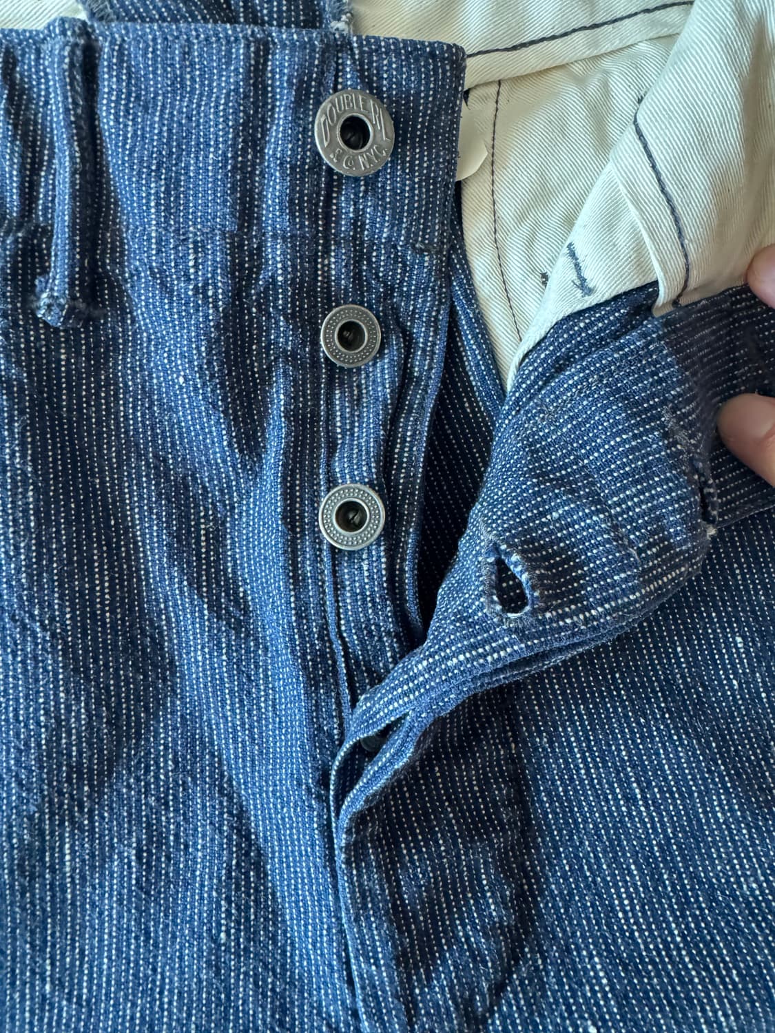 RRL 더블알엘 인디고 블루 와바시 오피서 팬츠 32 상품이미지3