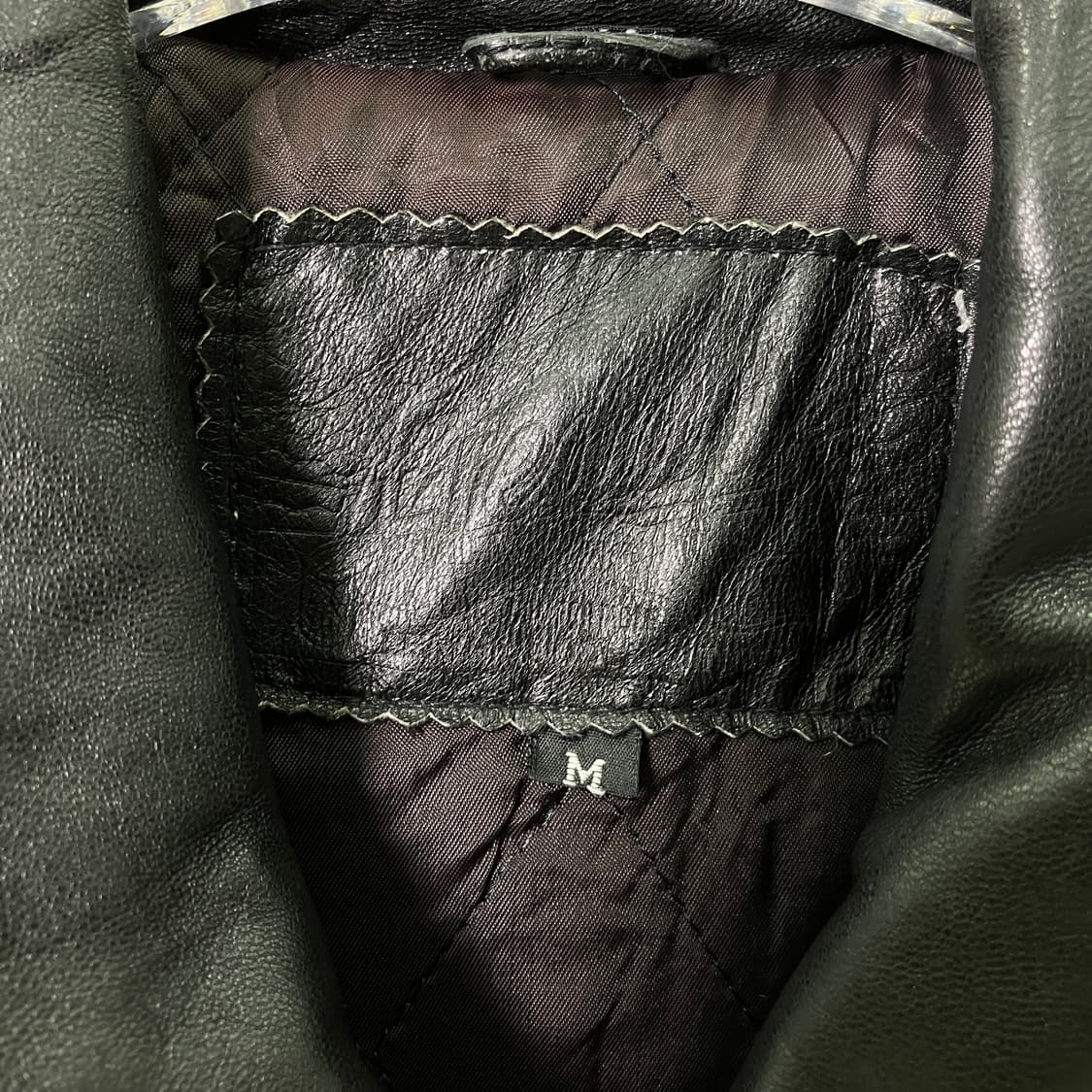 VTG 빈티지 블랙 양가죽 코트 M 상품이미지2