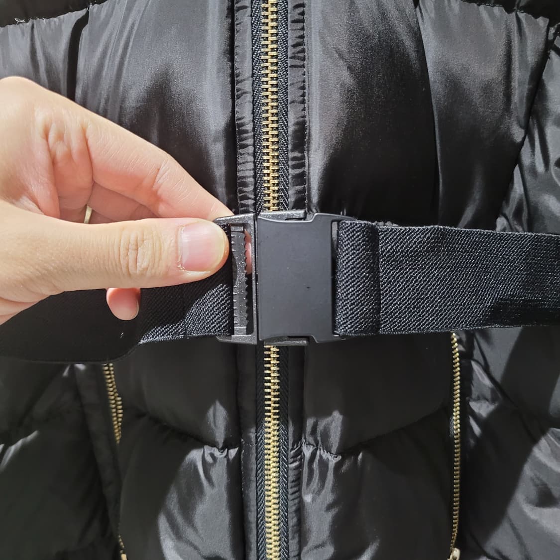 (XS) ZARA 자라 벨트 인조퍼 여성패딩 상품이미지2