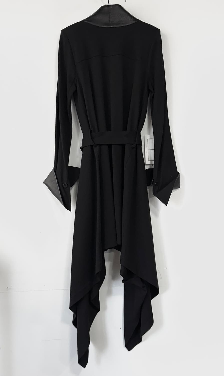 ISABEL DE PEDRO 레더 블록 롱 가디건 상품이미지7