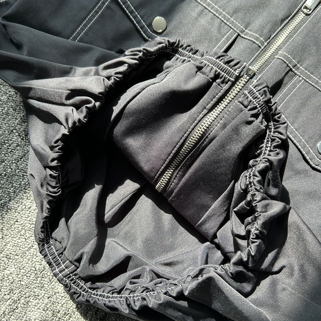 자라 워터 리펠런트 크롭 스티치 자켓 상품이미지5