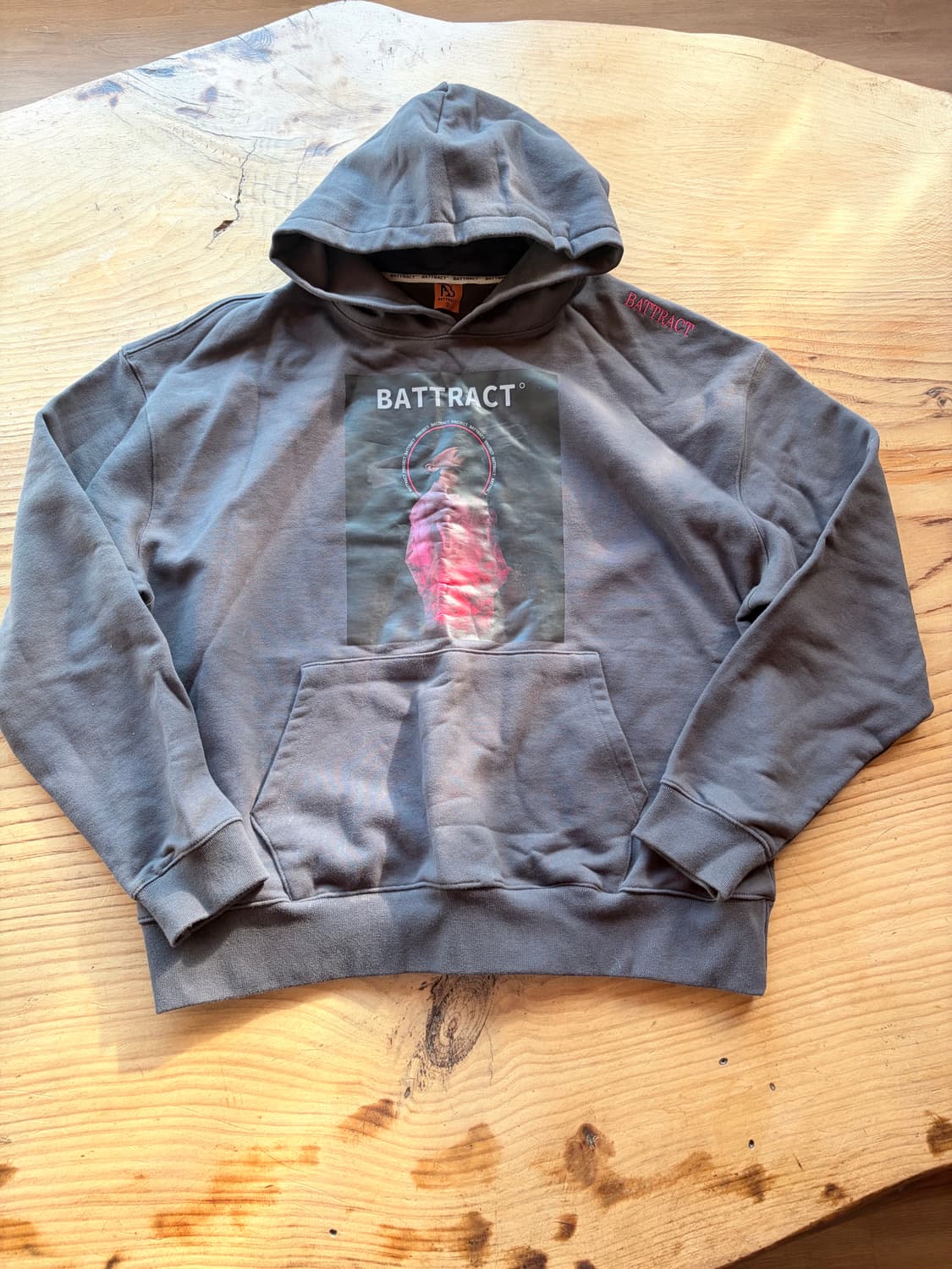 배트랙트 차콜 후드티 상품이미지1