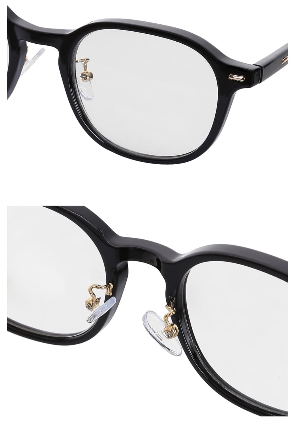 헤이효 조효진 옆광대 소멸 안경테 블랙 카키 일괄판매 상품이미지5