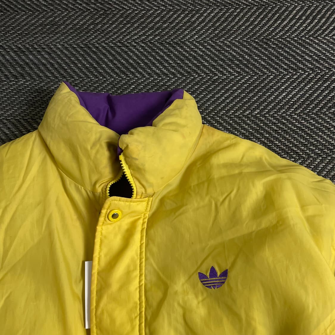 90s 아디다스 올드스쿨 양면 다운 패딩o 2976 상품이미지8