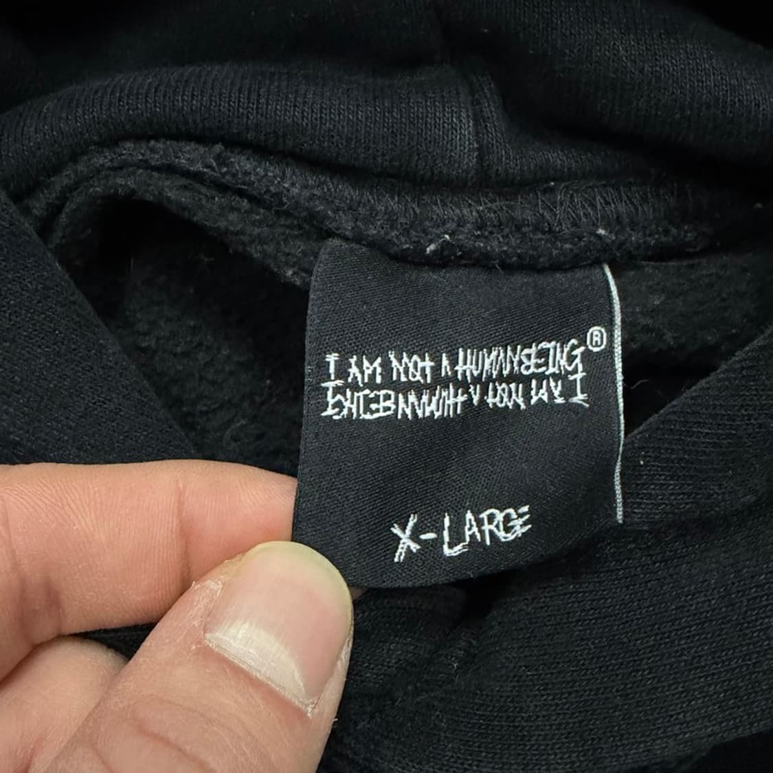 아임낫어휴먼비잉 자수 후드티 v2122 상품이미지6