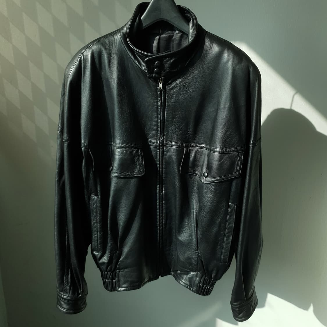 80s,90s MARIO STELLA Leather Jacket 상품이미지1