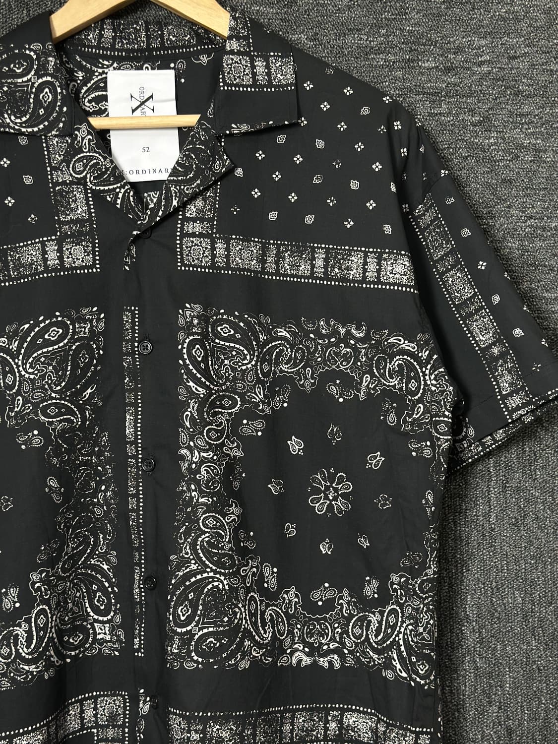 X:ORDINARY 반다나 패턴 반팔 셔츠 52 상품이미지3