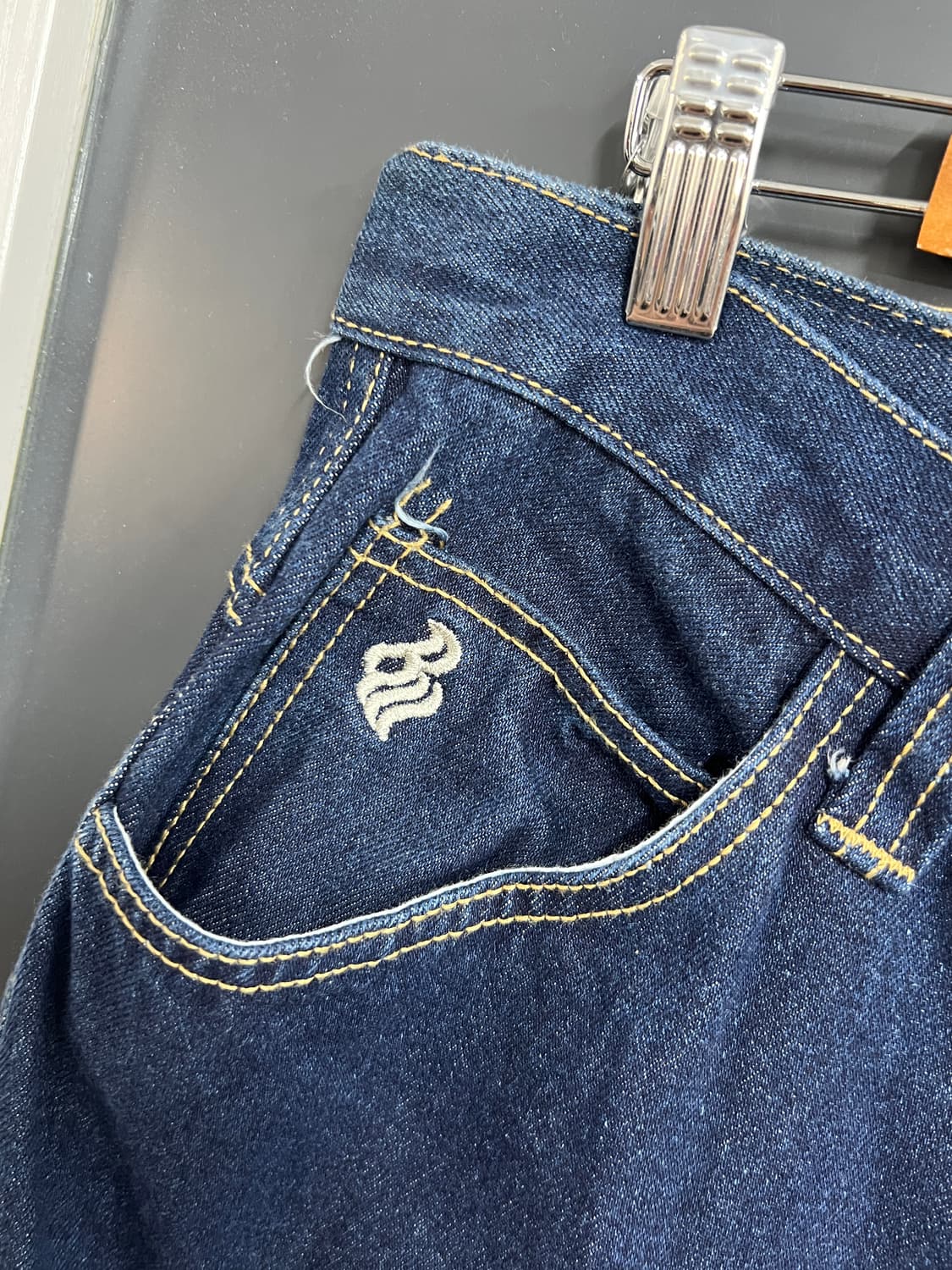 Roca wear 로카웨어 올드스쿨 힙합 인디고 데님 팬츠 상품이미지6