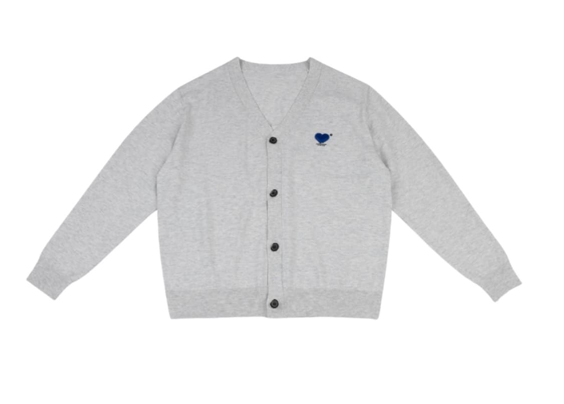 아더에러 트윈 하트 로고 가디건 오트밀 상품이미지1