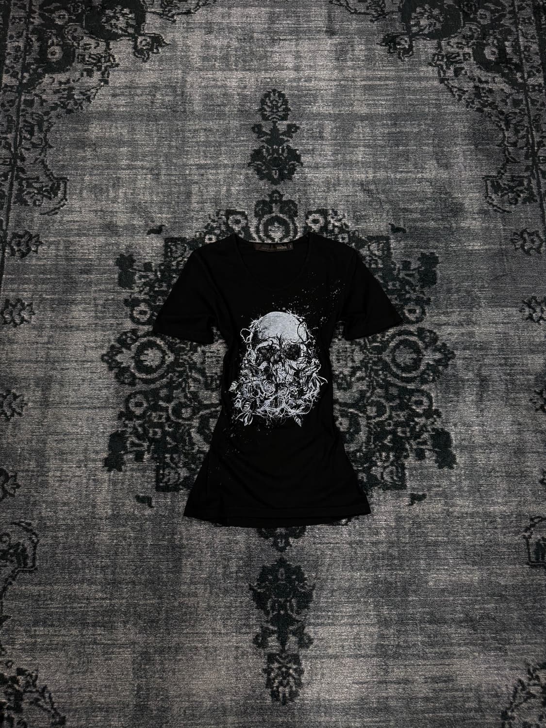 Schlussel 00s skull printing t shirts 상품이미지1