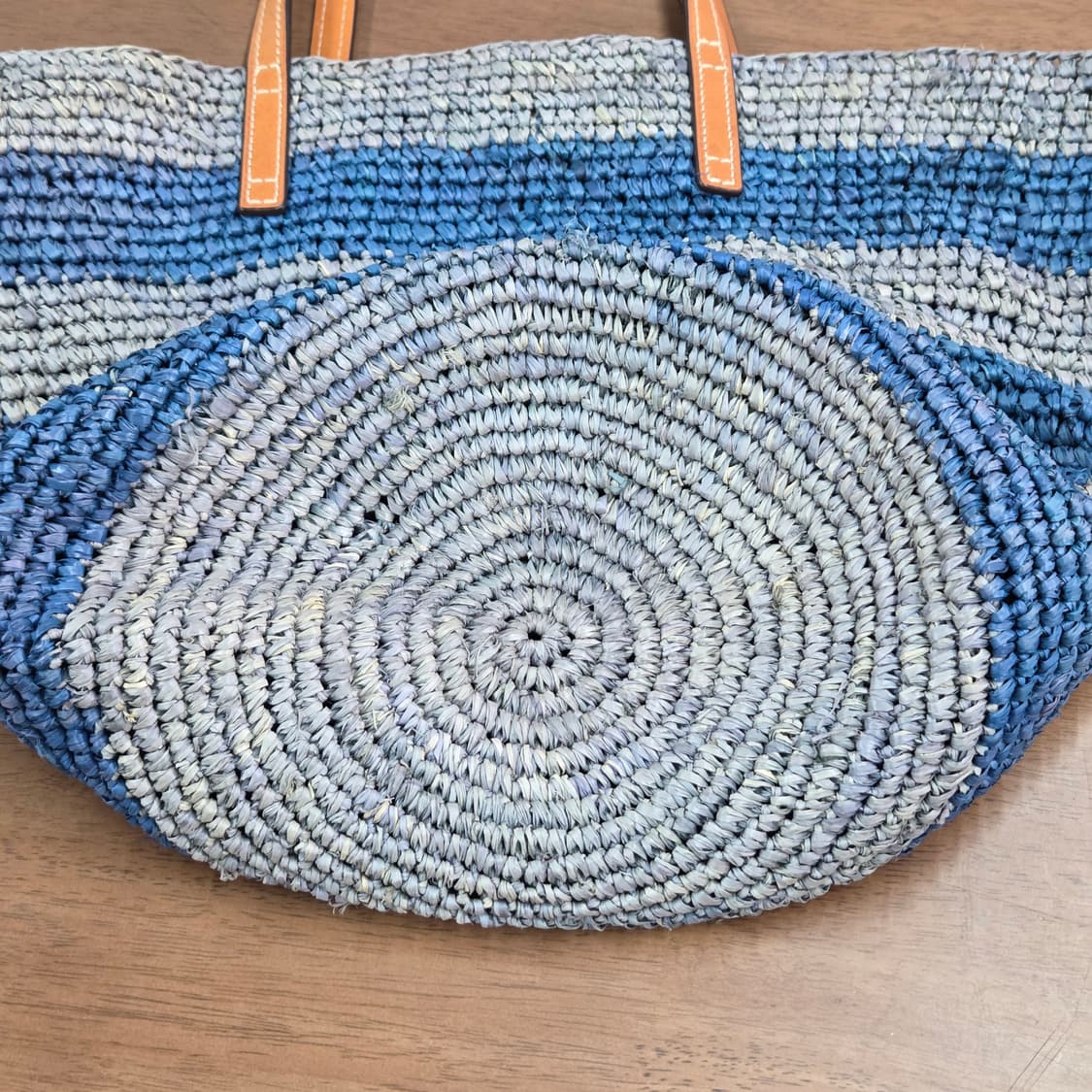 폴로랄프로렌 스트라이프 라피아 토트백  상품이미지4