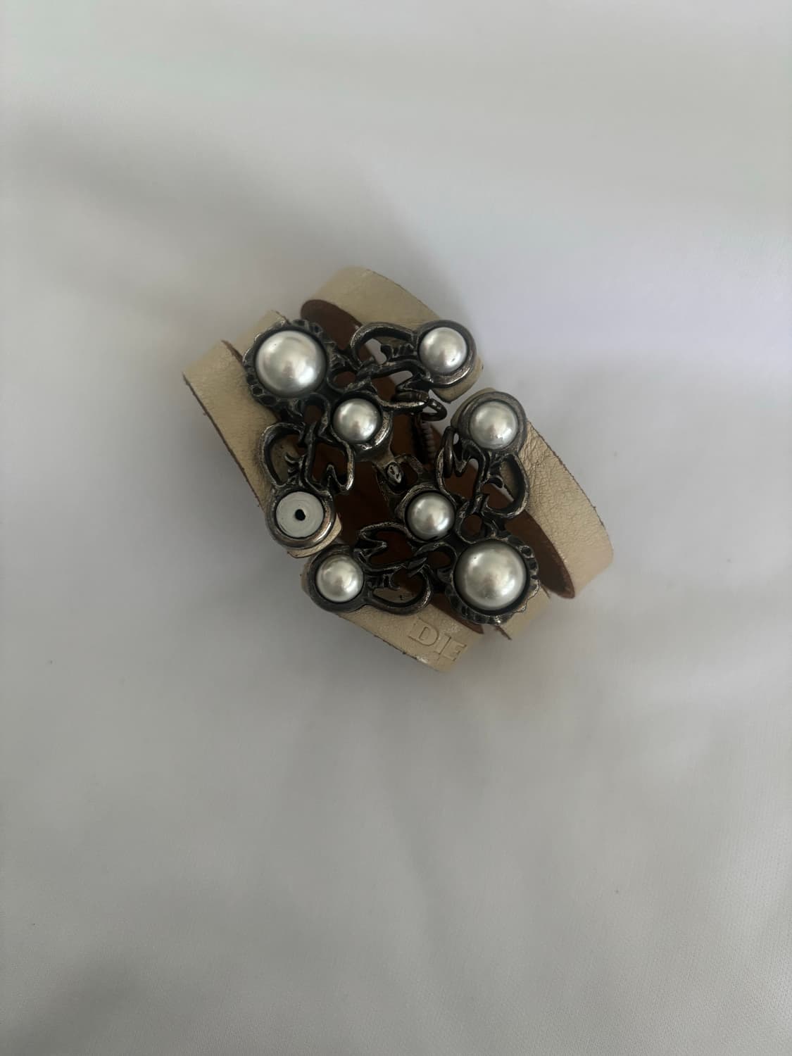 Diesel pearl leather bracelet 상품이미지1