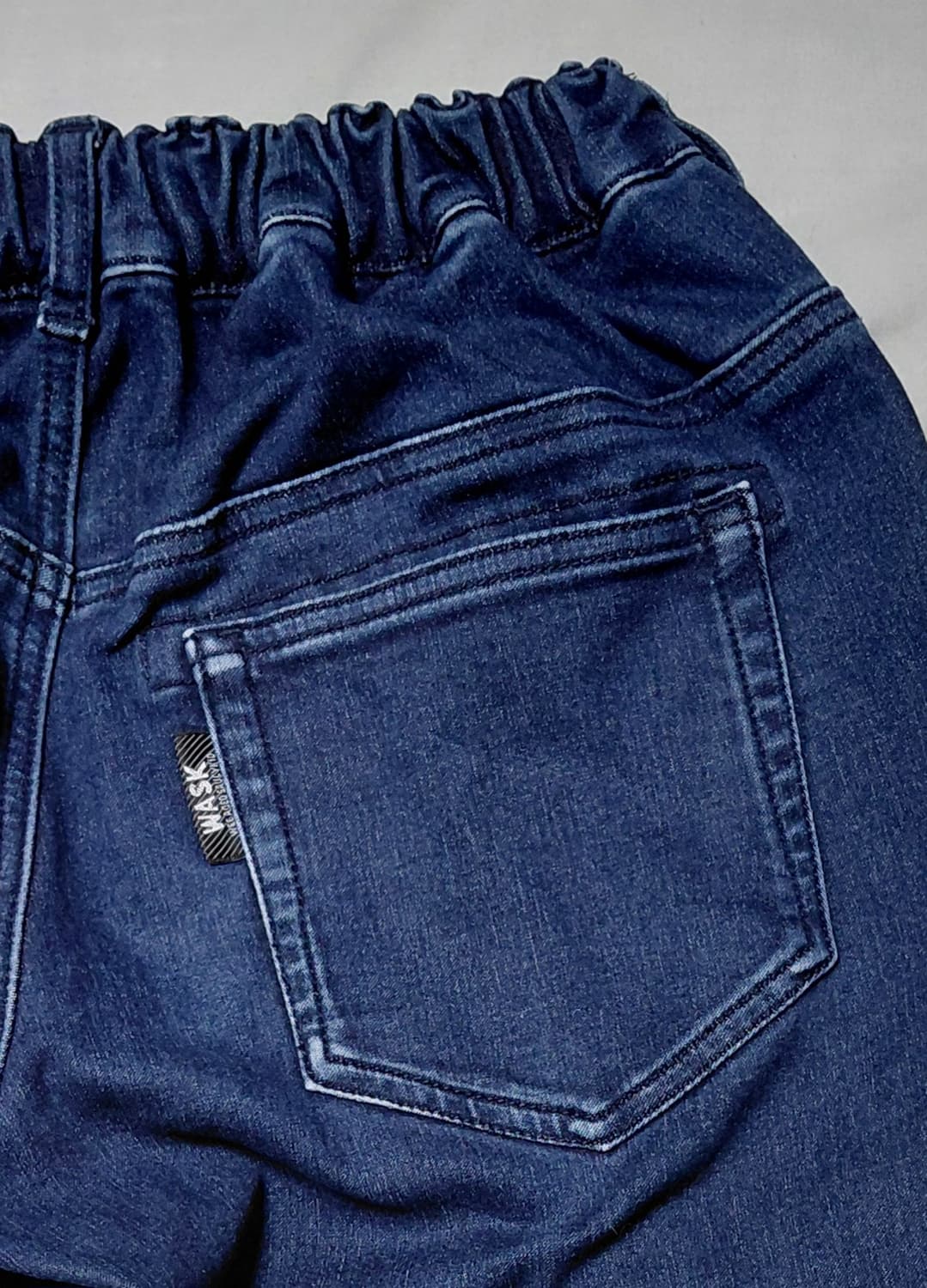 [WASK] 와스크 주니어 유니크 타이포 데님 팬츠 (약기모안감/160) 상품이미지7