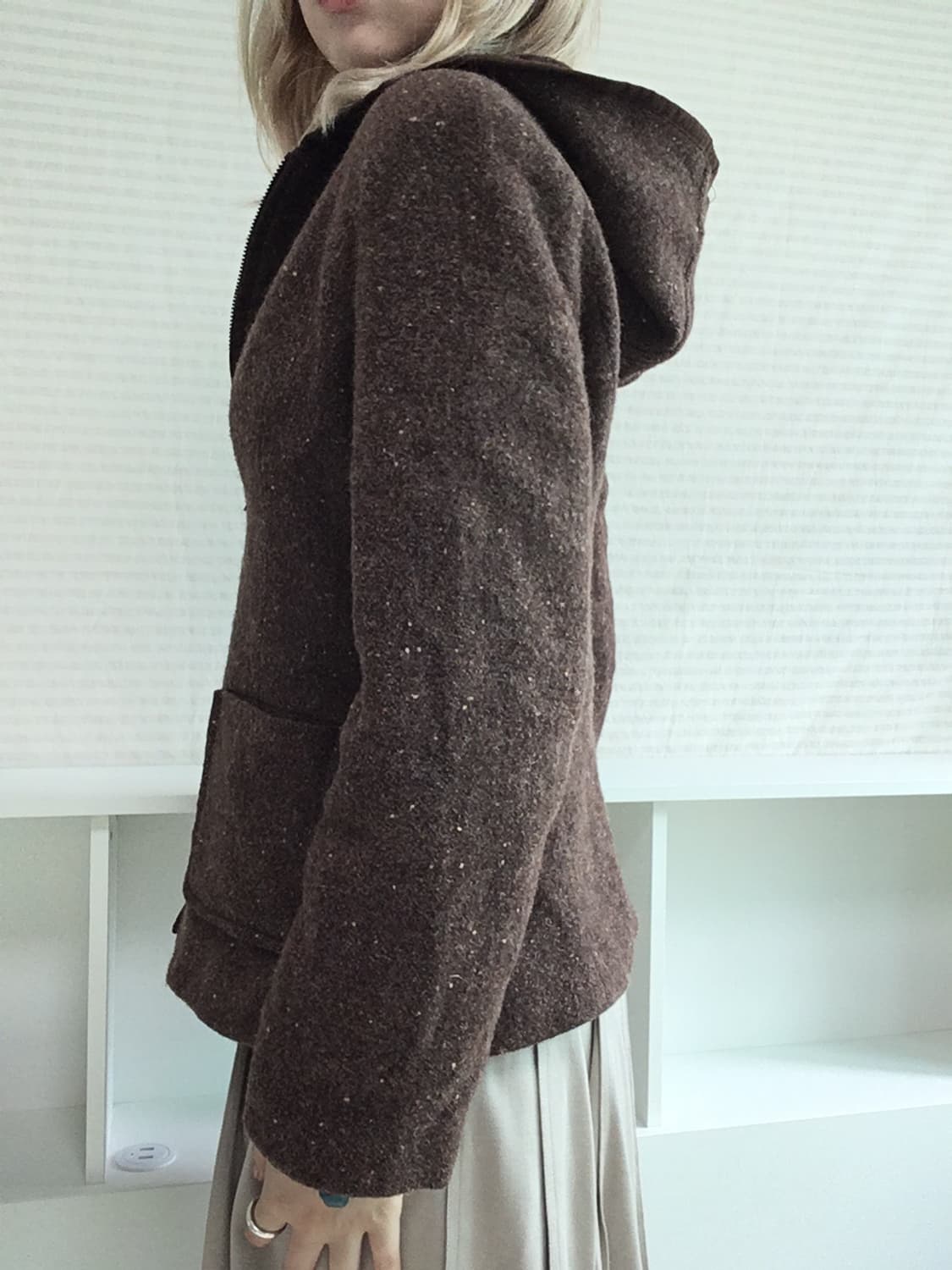 jpn vintage brown bokashi hood zip-up ja 상품이미지6