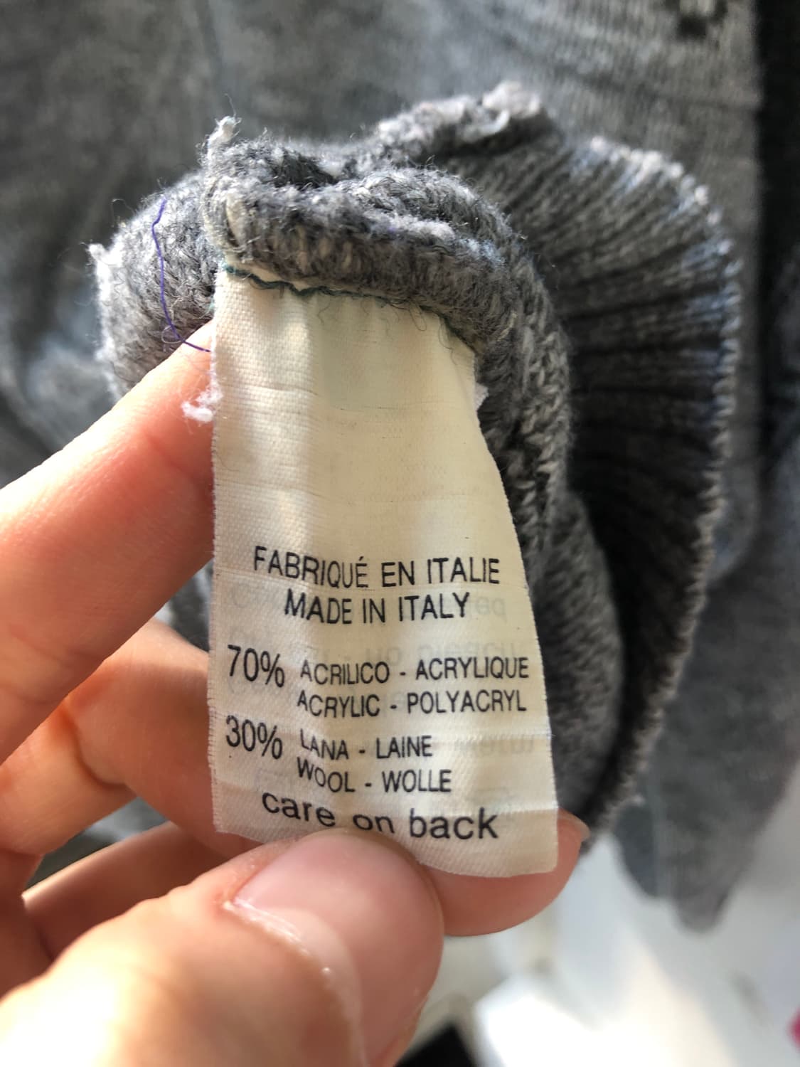 빈티지 90's 그레이 투톤 니트 스웨터 상품이미지9