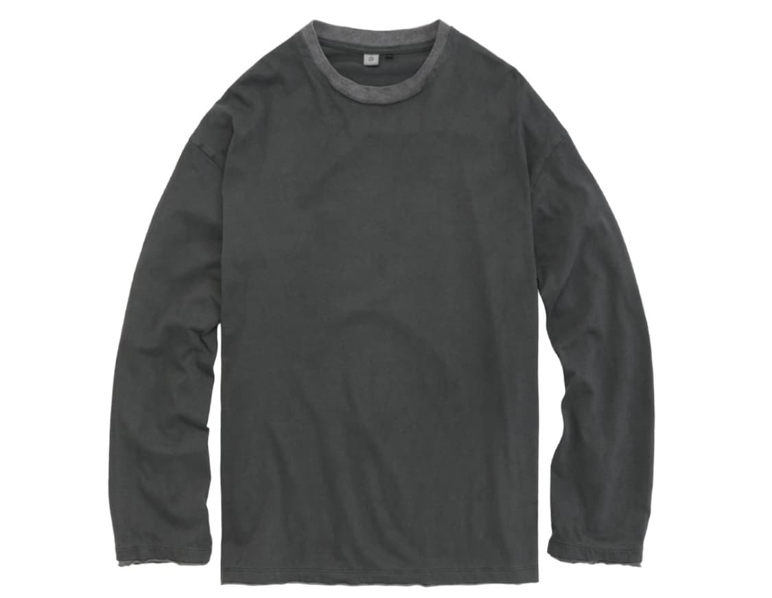 폴리테루 레이어드 롱슬리브 그린 + 그레이 상품이미지1