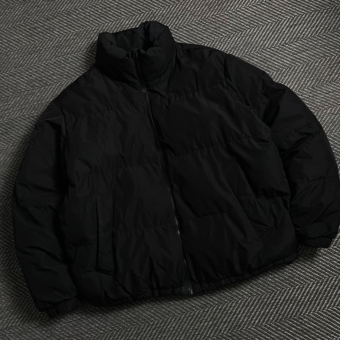 폴햄 박시핏 다운 푸퍼 패딩 블랙y 4704 상품이미지1