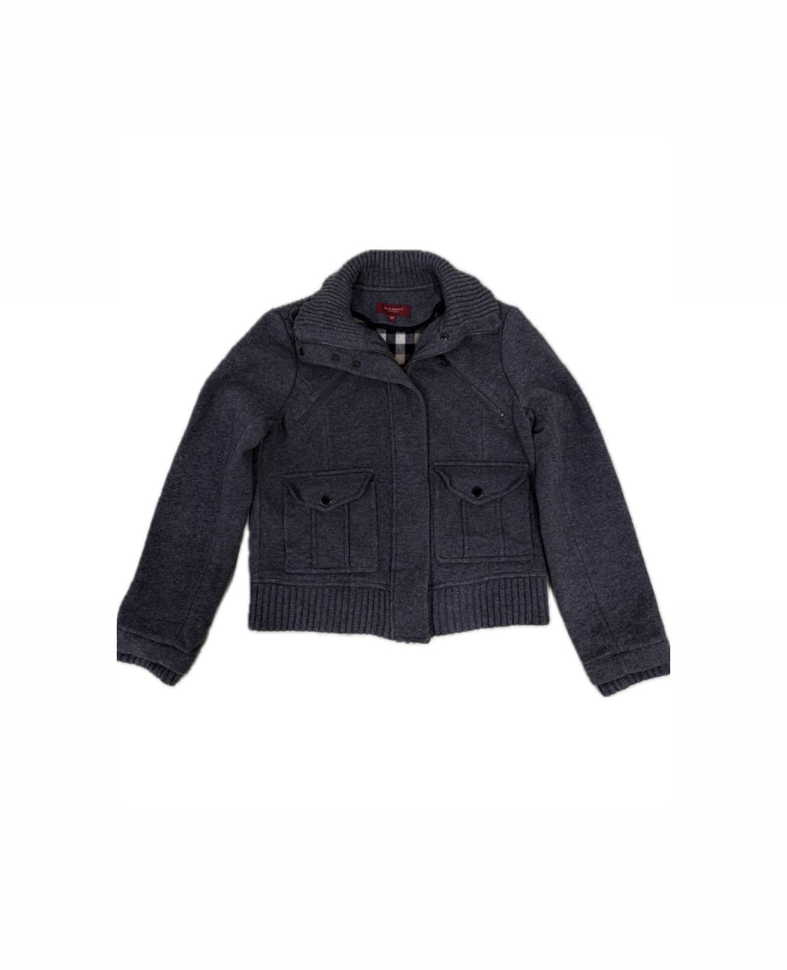 버버리 런던 하이넥 울 자켓 상품이미지2