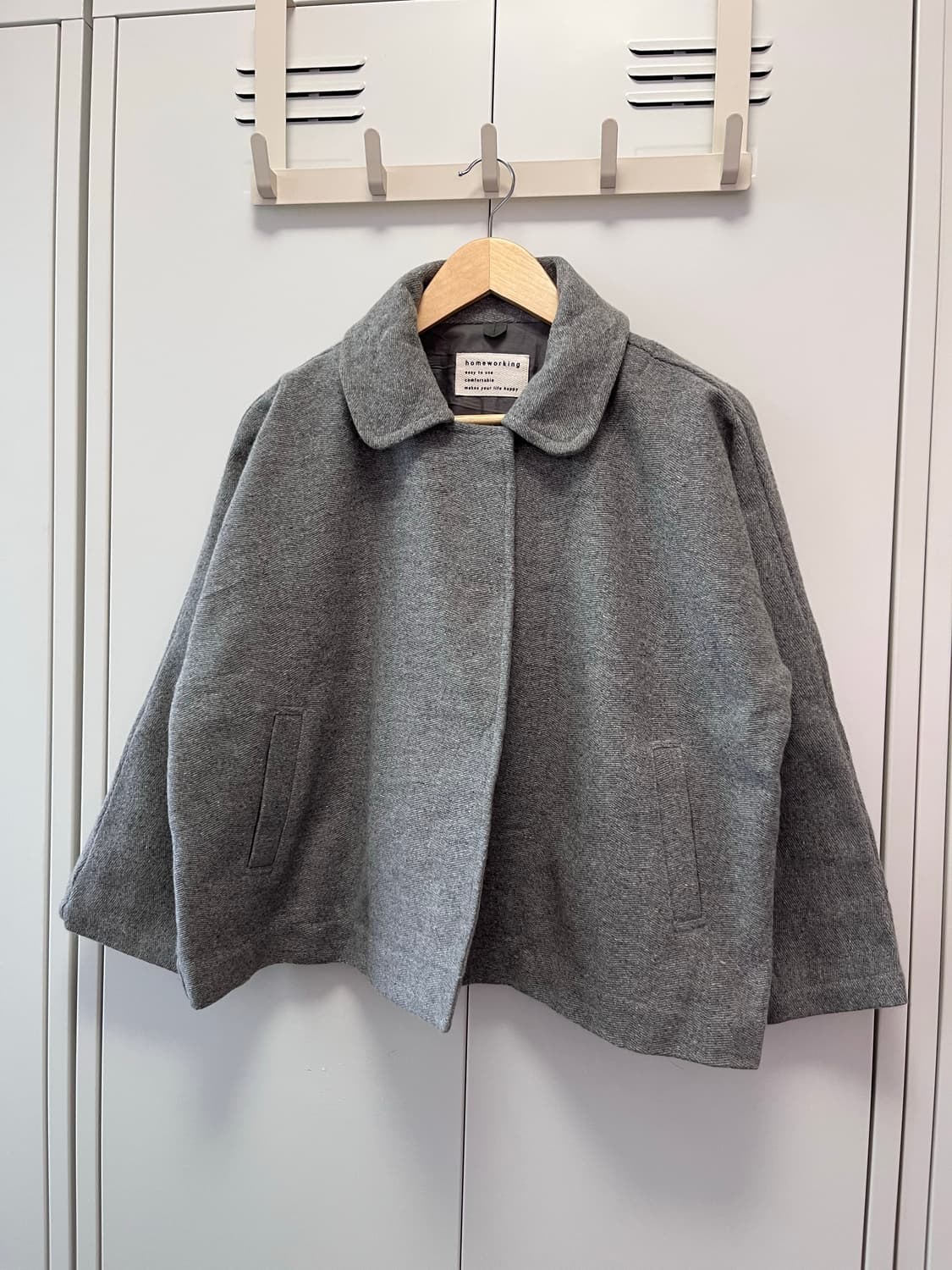 Homeworking 사와코 투버튼 울코트 상품이미지3