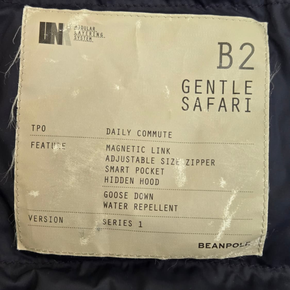 빈폴 B2 GENTLE SAFARI 구스다운 자켓 (95) 상품이미지7