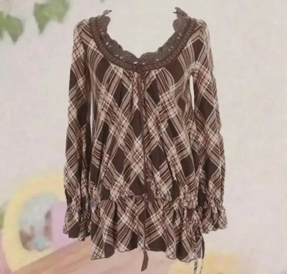 구해요) 리즈리사 아가일 라떼갸루 딸기 초코 원피스 구해요 상품이미지2