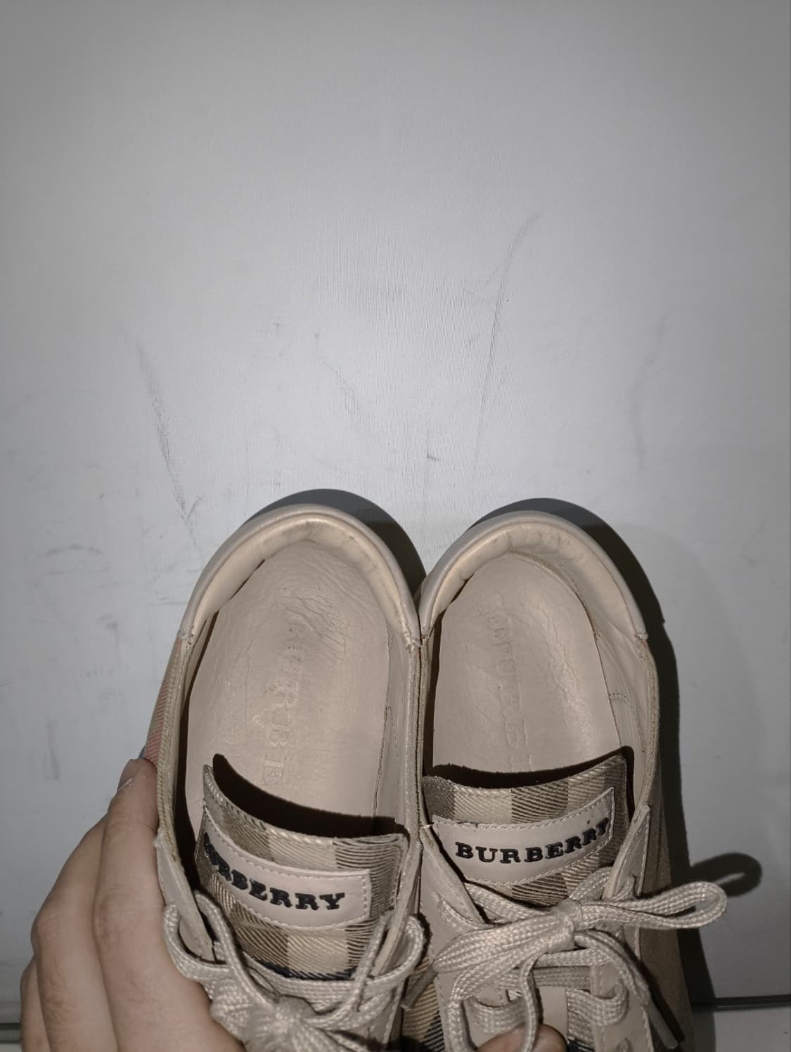 41 260mm 버버리 노바체크 캔버스 스니커즈 신발 상품이미지6