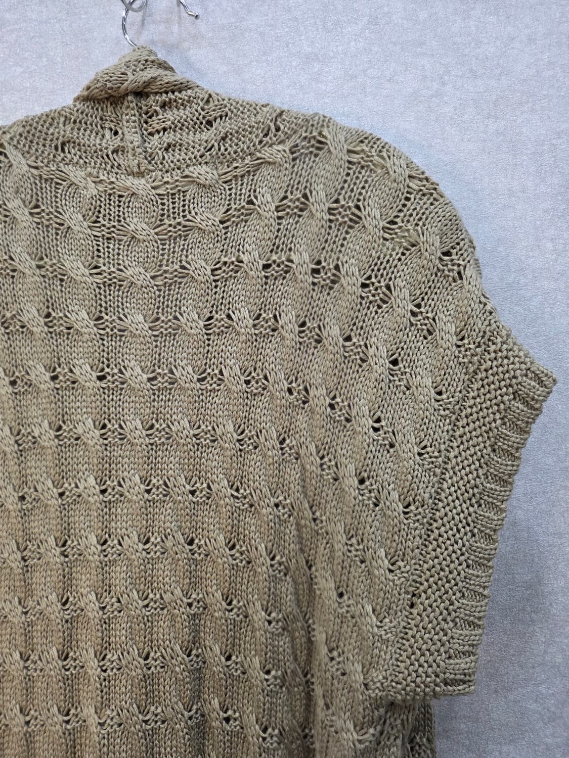 ZARA KNIT 케이블 롱 니트 베스트 가디건 상품이미지7