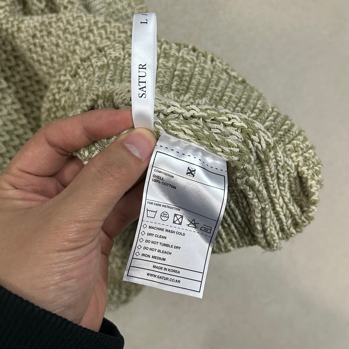 (L) SATUR 세터 브이넥 니트 조끼 상품이미지8